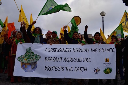 Via Campesina at COP 22: false solutions to the climate crisis may constitute crimes against humanity